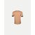 Radprix Solid Men Mandarin Collar Beige T-Shirt