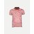 Radprix Striped Men Polo Neck Red T-Shirt