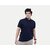 Radprix Solid Men Polo Neck Navy Blue T-Shirt