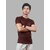 Rad Prix Mens Maroon Solid Polyester Round Neck T-Shirt