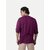 Radprix Solid Men Henley Neck Purple T-Shirt