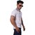 Radprix Printed Men Polo Neck White T-Shirt