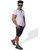 Radprix Printed Men Polo Neck White T-Shirt