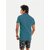 Radprix Printed Men Polo Neck Blue T-Shirt