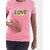 Radprix Typography Women Round Neck Pink T-Shirt