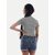 Radprix Solid Women Round Neck Grey T-Shirt