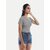 Radprix Solid Women Round Neck Grey T-Shirt