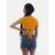 Radprix Casual Striped Women Yellow Top