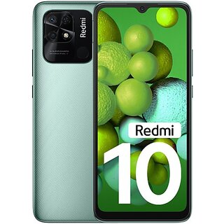 (Refurbished) Redmi 10 (4 GB RAM, 64 GB Storage, Caribbean Green) - Superb Condition, Like New