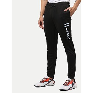 Radprix Printed Men Black Track Pants