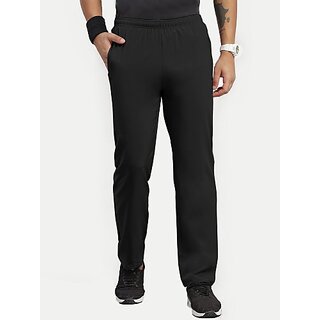 Radprix Solid Men Black Track Pants