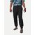 Radprix Solid Men Black Track Pants