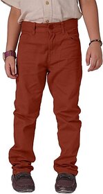 Radprix Regular Fit Boys Maroon Trousers