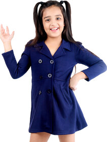 Kids Cave Full Sleeve Solid Girls Jacket