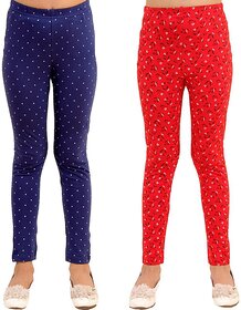 Kids Cave Legging For Girls (Multicolor Pack of 2)