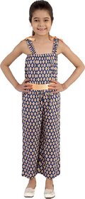 Kids Cave Printed Girls Jumpsuit