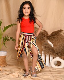 Kids Cave Relaxed Girls Multicolor Trousers
