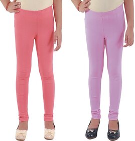Kids Cave Legging For Girls (Pink Pack of 2)