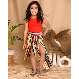 Kids Cave Relaxed Girls Multicolor Trousers