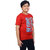 Kid Kupboard Cotton Boys T-Shirt, Red, Half-Sleeves, Crew Neck, 11-12 Years KIDS5514