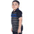 Kid Kupboard Cotton Boys T-Shirt, Black, Half-Sleeves, Collared Neck, 7-8 Years KIDS5515