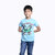 Kid Kupboard Cotton Boys T-Shirt, Light Blue, Half-Sleeves, Crew Neck, 8-9 Years KIDS5516