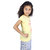 Kid Kupboard Cotton Girls T-Shirt, Yellow, Half-Sleeves, Crew Neck, 8-9 Years KIDS5524