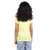 Kid Kupboard Cotton Girls T-Shirt, Yellow, Half-Sleeves, Crew Neck, 8-9 Years KIDS5524