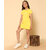 Kids Cave Indi Girls Mini/Short Casual Dress (Yellow, Half Sleeve)