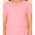 Kids Cave Girls Above Knee Casual Dress (Pink, Short Sleeve)