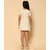 Kids Cave Girls Above Knee Casual Dress (Beige, Short Sleeve)