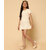 Kids Cave Girls Above Knee Casual Dress (Beige, Short Sleeve)