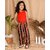 Kids Cave Relaxed Girls Black, Orange Trousers