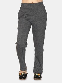 Kids Cave Track Pant For Girls (Grey, Pack of 1)
