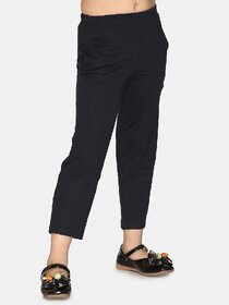 Kids Cave Track Pant For Girls (Blue, Pack of 1)