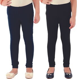 Kids Cave Legging For Girls (Blue Pack of 2)