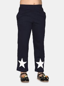 Kids Cave Track Pant For Girls (Blue, Pack of 1)