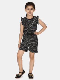 Kids Cave Striped Girls Jumpsuit
