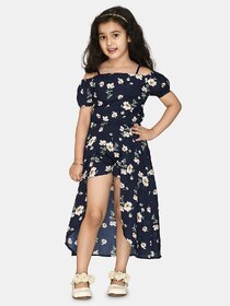 Kids Cave Printed Girls Jumpsuit