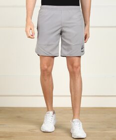 Slagen Solid Men Grey Sports Shorts