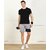 Slagen Self Design Men Grey Sports Shorts
