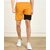 Slagen Self Design Men Yellow Sports Shorts