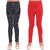 Kids Cave Legging For Girls (Multicolor Pack of 2)