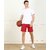 Slagen Solid Men Red Sports Shorts