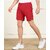 Slagen Solid Men Red Sports Shorts