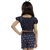 Kids Cave Indi Girls Mini/Short Casual Dress (Blue, Half Sleeve)