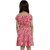 Kids Cave Girls Mini/Short Casual Dress (Pink, Noodle strap)