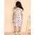 Kids Cave Indi Girls Below Knee Party Dress (Beige, Short Sleeve)