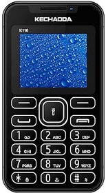 KECHAODA K116 (Dual SIM, 1.8 Inch Display, 400mAh Battery, Fusion Black)