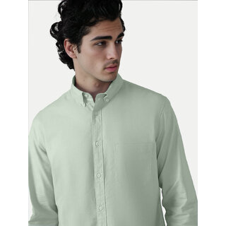 Mens Pista Green Oxford shirt